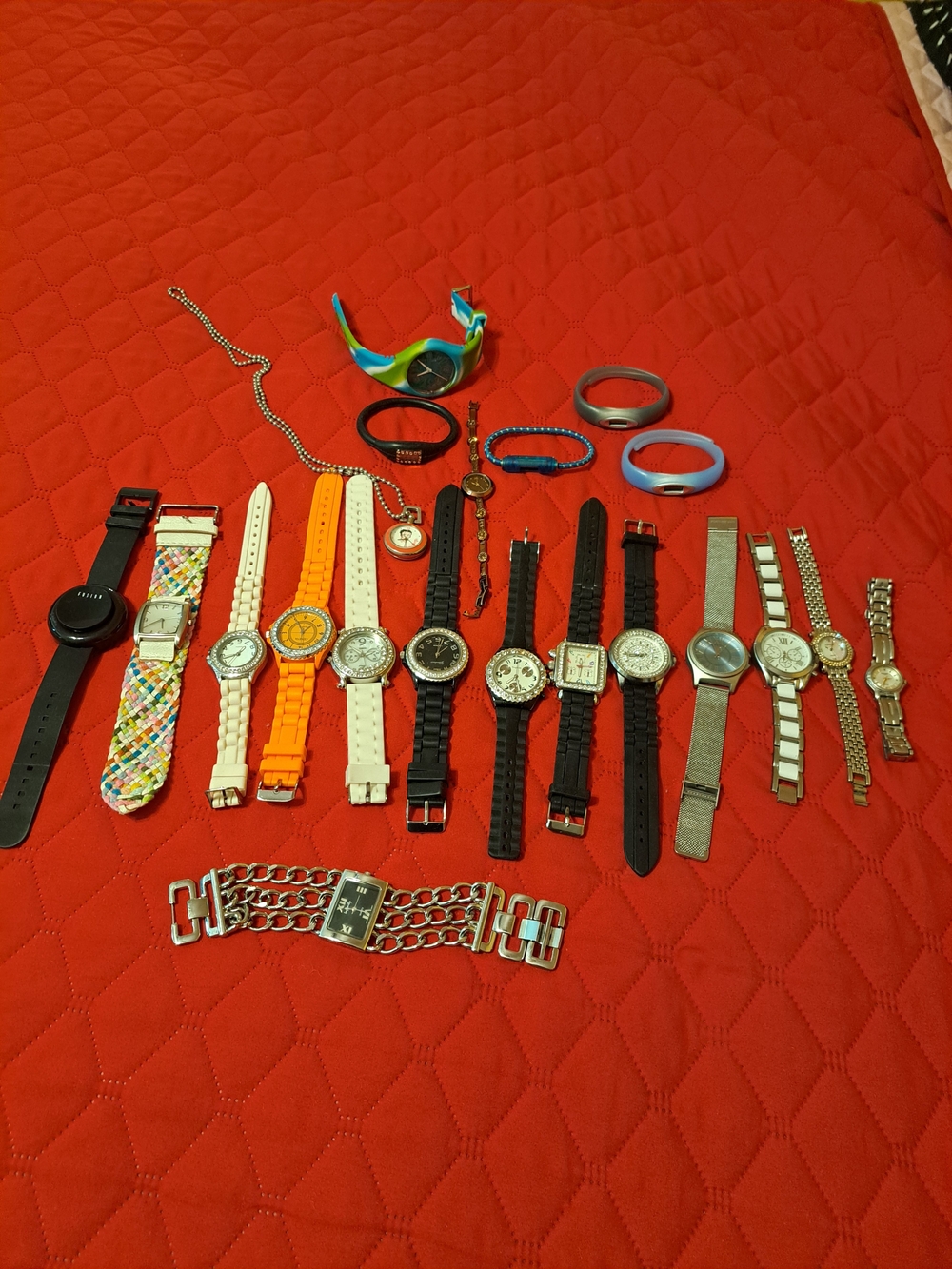 Mixed Lot of Women's Fashion Watches and Bands - Multicolor